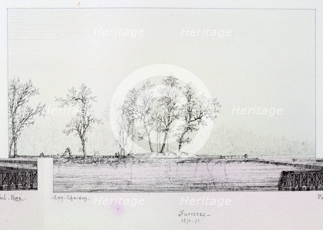 Suresnes, Siege of Paris, 1870-1871. Artist: Paul Roux