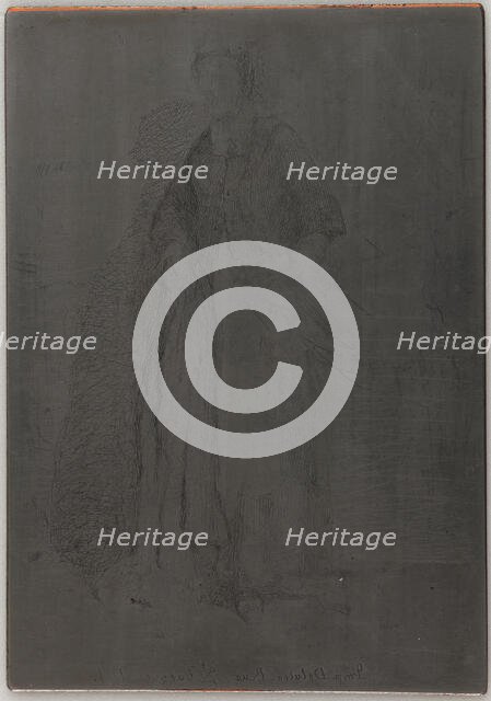 La Mere Gerard. One of the Twelve Etchings from Nature, 1857-1858. Creator: James Abbott McNeill Whistler.