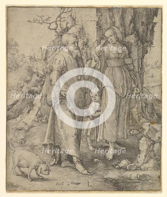 Abraham Sending Away Hagar, 1516. Creator: Lucas van Leyden.
