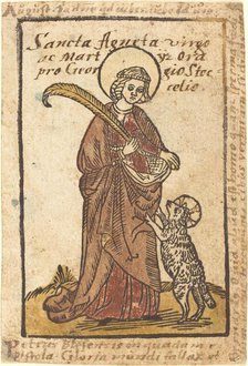 Saint Agnes, c. 1490. Creator: Unknown.