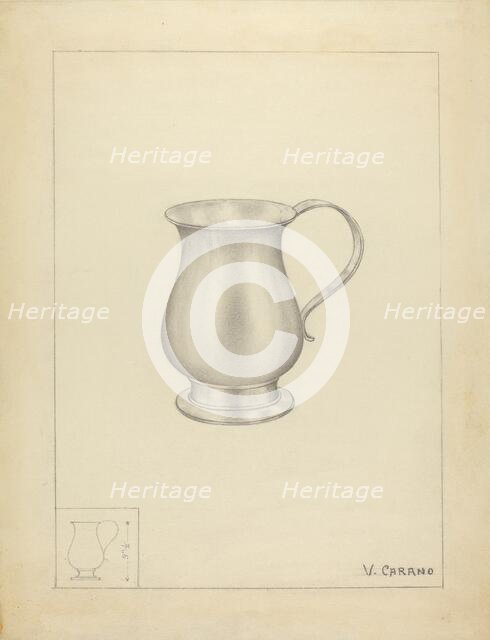 Silver Mug, c. 1936. Creator: Vincent Carano.