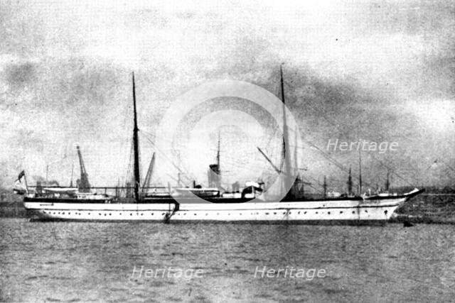 The Chinese Crisis: H.M.S. Humber, screw store-ship, British Squadron..., 1898. Creator: Symonds.