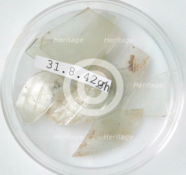 Glass Fragments, Coptic, 4th century. Creator: Unknown.