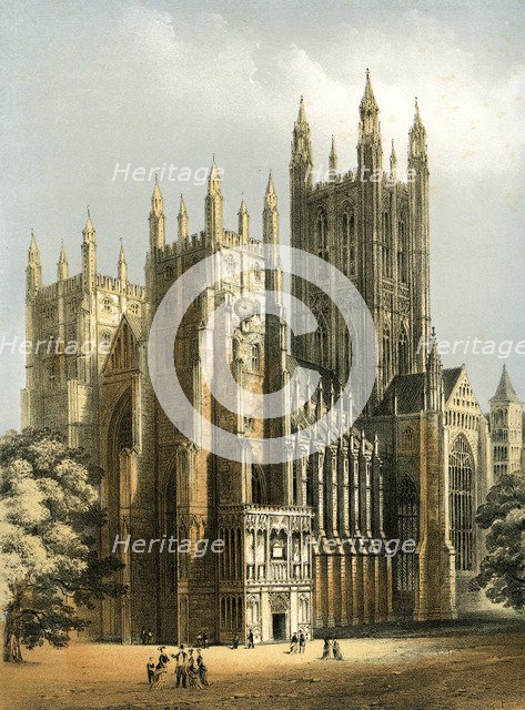 Canterbury Cathedral, Kent, c1870. Artist: WL Walton