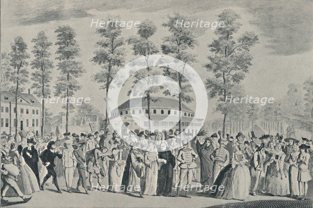 'The Jubilee Ball at Ranelagh Gardens, April 26th, 1749', (1920). Artist: Nathaniel Parr.