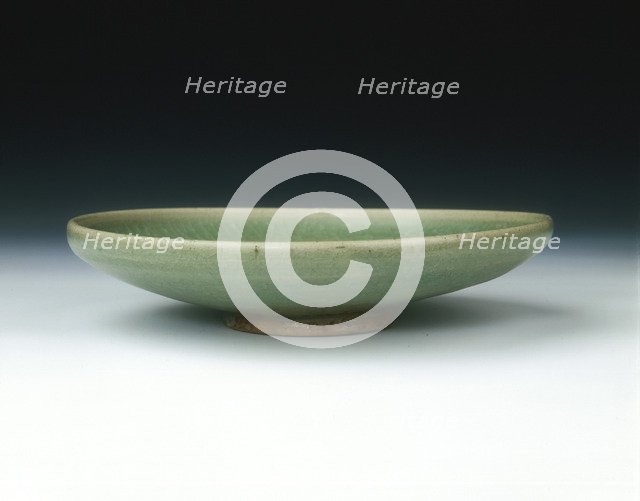 Green Jun saucer, Jin dynasty, China, 1127-1234. Artist: Unknown