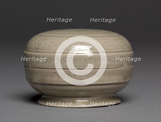 Covered Box with Double-Parrot Design, 960-1127. Creator: Unknown.