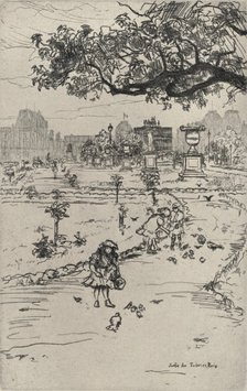 'The Tuileries Gardens', 1915. Artist: Frank Milton Armington.