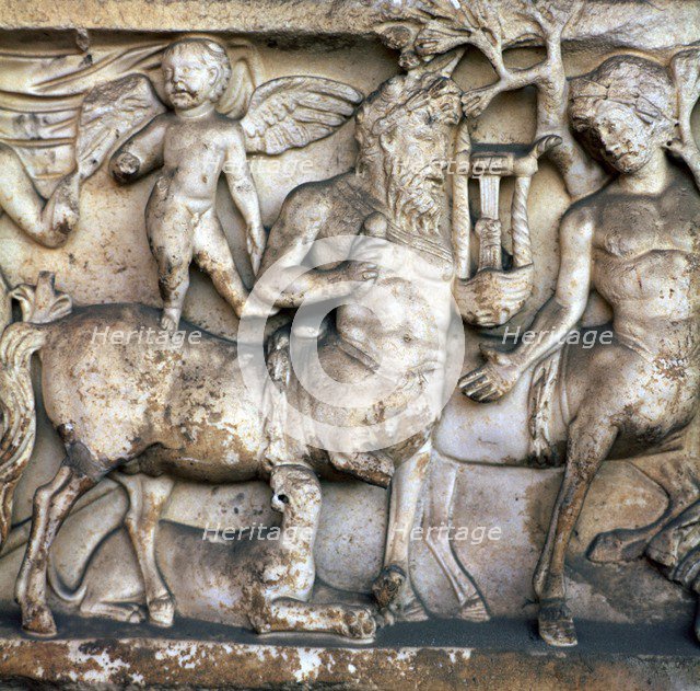 Roman depiction of a centaur in a Bacchic procession, 2nd century. Artist: Unknown