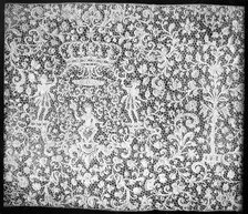 Raised Venetian or rose point lace, 17th century, (1901). Artist: Bemrose