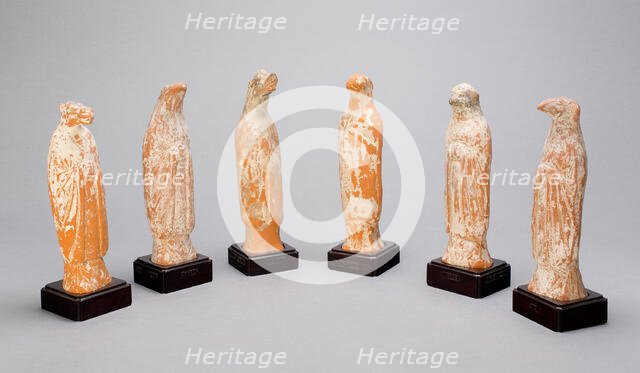 Six Zodiac Figures, Wei dynasty (386-550). Creator: Unknown.