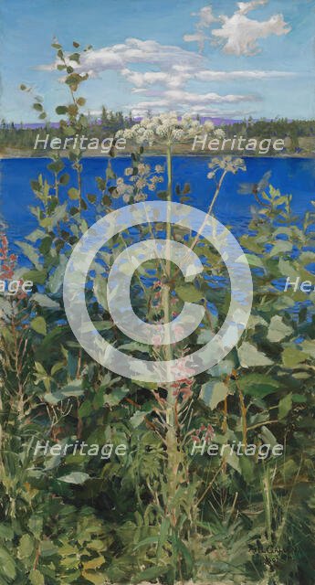 Wild Angelica, 1889. Creator: Akseli Gallen-Kallela.