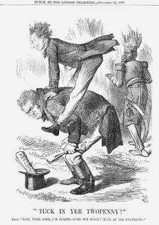Tuck in yer Twopenny!, 1867. Artist: John Tenniel