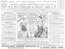 Electropathic Belt, 1883.  Creator: Unknown.