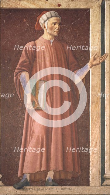 Portrait of Dante Alighieri (1265-1321).