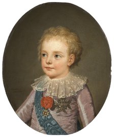 Louis Joseph Xavier François de Bourbon (1781-1789), Dauphin of France, 1784.