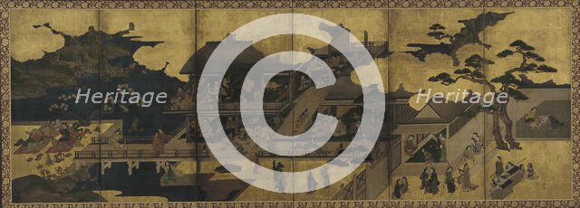 Scene of a party in a brothel, Edo period, late 17th century. Creator: Unknown.