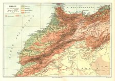 ''Relief Map of Maroc', 1914. Creator: Unknown.