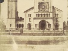 Wilton Church, Facade and Bell Tower, 1850s. Creator: Unknown.