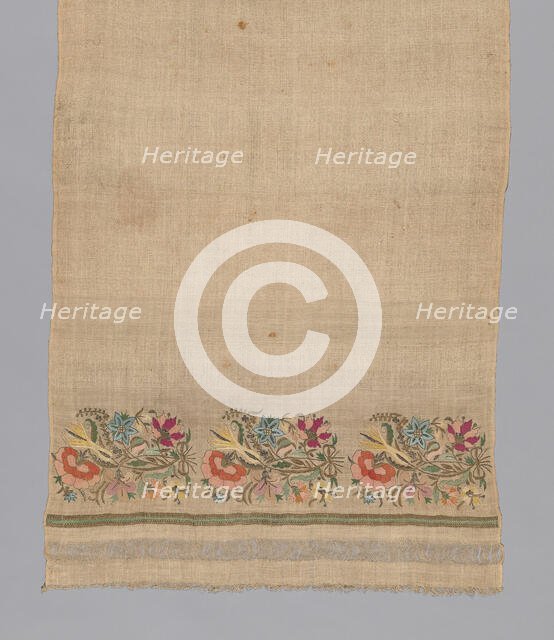 Towel, Turkey, 19th century. Creator: Unknown.