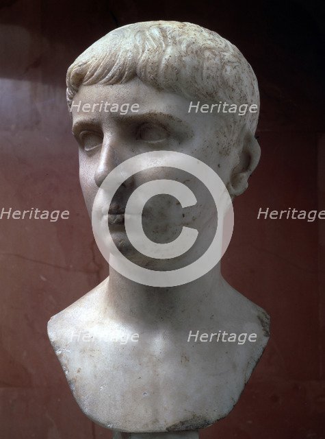 Marble portrait bust of Gaius Julius Caesar, 1st half of 1st century. Artist: Unknown