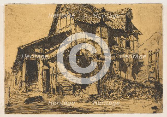 The Unsafe Tenement (The Old Farm), 1858. Creator: James Abbott McNeill Whistler.