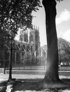 York Minster from the west, York, c1955.  Creator: Arthur Charles Kirby Ware.