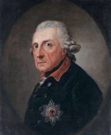 Portrait of Frederick II of Prussia (1712-1786), 1781-1783. Creator: Graff, Anton (1736-1813).