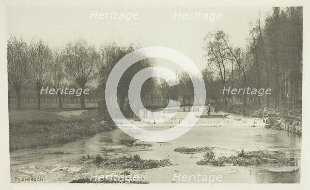 The Shoot, Amwell Magna Fishery, 1880s. Creator: Peter Henry Emerson.