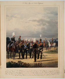 The Russian General Staff, 1867. Artist: Piratsky, Karl Karlovich (1813-1889)
