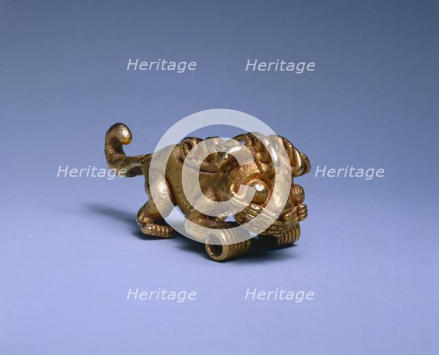 Feline Pendant, c. 1000-1550. Creator: Unknown.