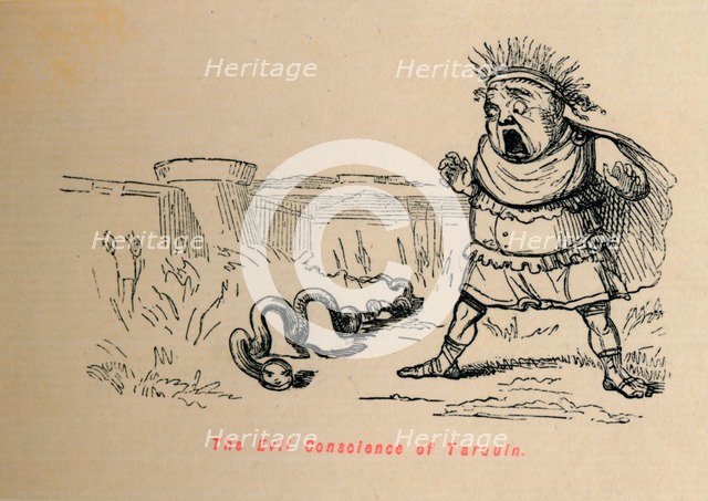 'The Evil Conscience of Tarquin', 1852. Artist: John Leech.