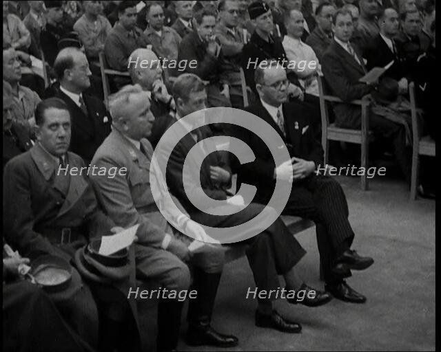 Edward, His Royal Highness the Duke of Windsor Watching an  Orchestra, 1937. Creator: British Pathe Ltd.