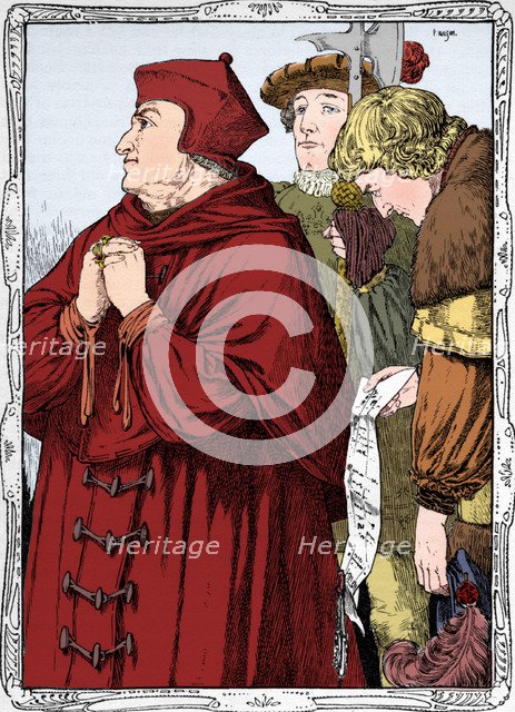The Arrest of Cardinal Wolsey, 1902. Artist: Patten Wilson.