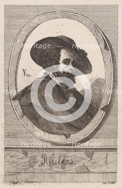 Self-portrait of Peter Paul Rubens, 1874., 1874. Creator: Anon.