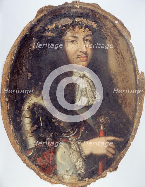Portrait de Louis XIV (1638-1715), roi de France, c1670. Creator: Ecole Francaise.