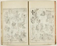 Ukiyo gafu (Book of Keisai's Popular Pictures), one vol. of 10, Japan, 19th century. Creator: Ikeda Eisen.