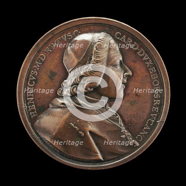 Prince Henry Stuart, 1725-1807, Cardinal of York 1747 [obverse], 1788. Creator: Filippo Cropanese.