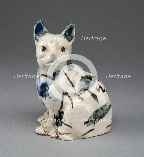 Cat, Staffordshire, c. 1760. Creator: Staffordshire Potteries.
