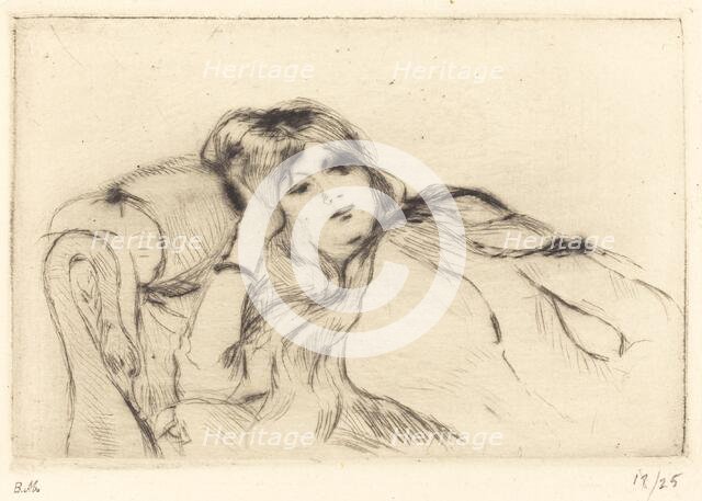 Rest, 1888/1890. Creator: Berthe Morisot.