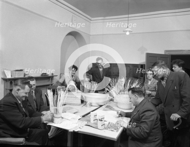 Retraining at a paraplegic centre in Pontefract, West Yorkshire, 1960. Artist: Michael Walters