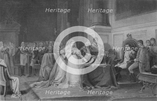 'The Divorce of Josephine', 1846, (mid 19th century).  Creator: François de Meersman.