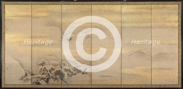 Summer and Winter Landscapes (one of a pair), 1600s. Creator: Kano Naonobu (Japanese, 1607-1650).