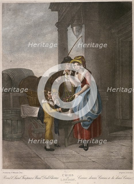 'Round & Sound Fivepence a Pound Duke Cherries', Cries of London, c1870. Artist: Anon