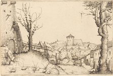 Courtyard of a Castle, 1546. Creator: Augustin Hirschvogel.