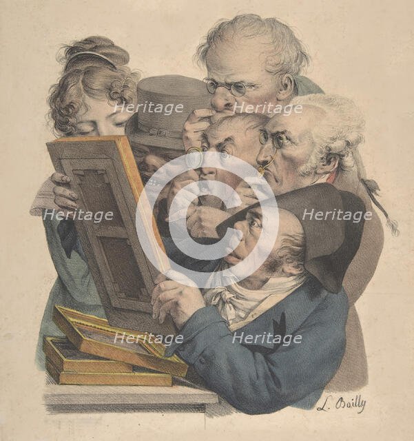 The Art Connoisseurs, 1823-28. Creator: Louis Leopold Boilly.