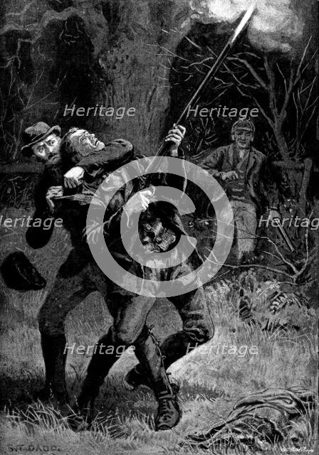 Trapped!, 1890. Creator: Waterlow & Sons.