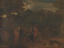 The Healing of the Two Blind Men at Jericho, 1600-1699. Creator: Nicolas Poussin.