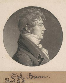 Thomas Ludwell Lee Brant, 1805. Creator: Charles Balthazar Julien Févret de Saint-Mémin.