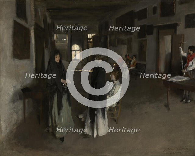 A Venetian Interior, c1880-82. Creator: John Singer Sargent.
